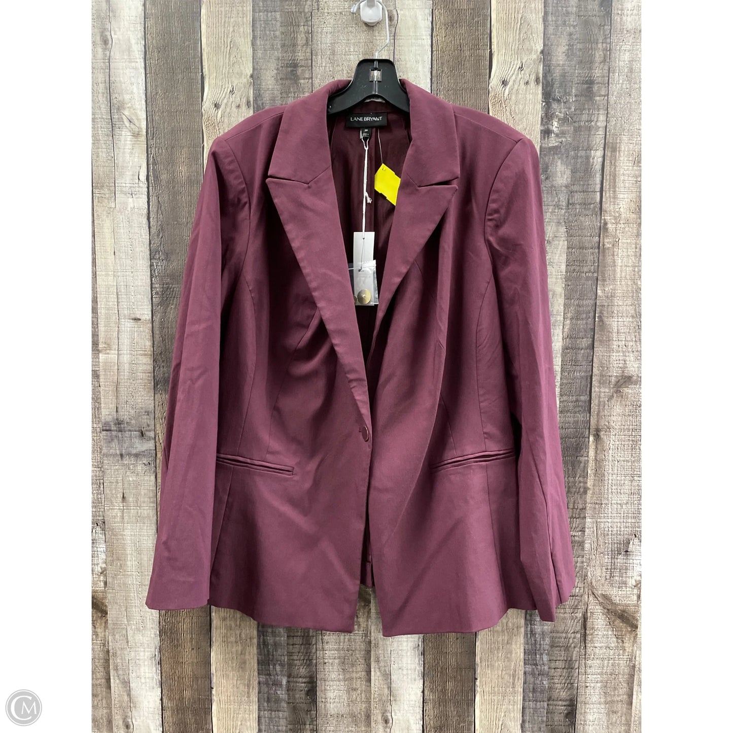 Blazer By Lane Bryant In Maroon, Size: 2x