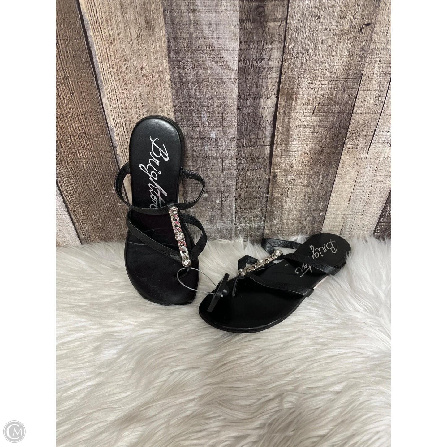 Sandals Flats By Brighton In Black, Size: 6.5