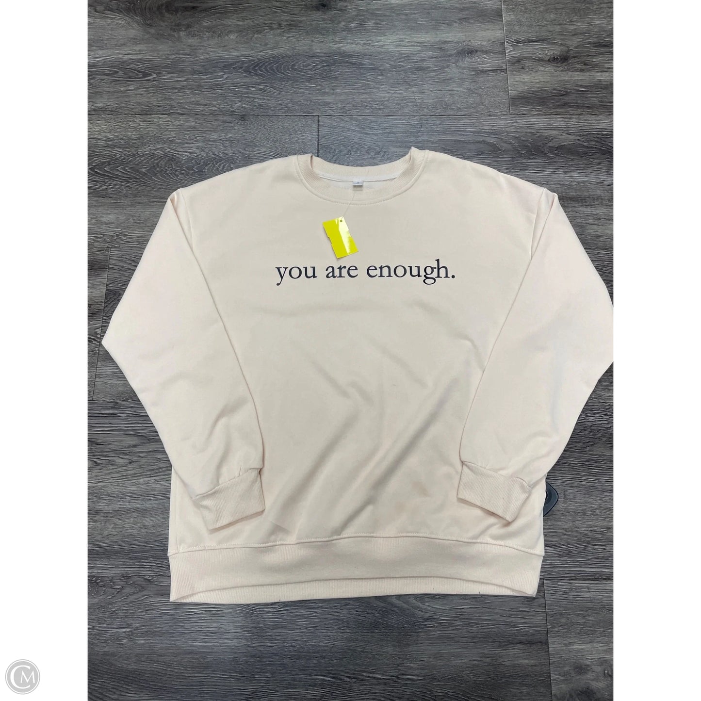 Sweatshirt Crewneck By Cme In Tan, Size: S