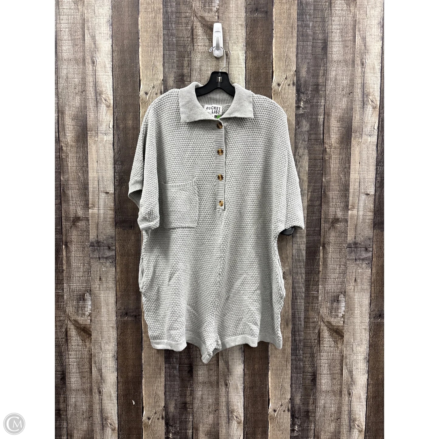 Romper By Bucketlist In Grey, Size: M