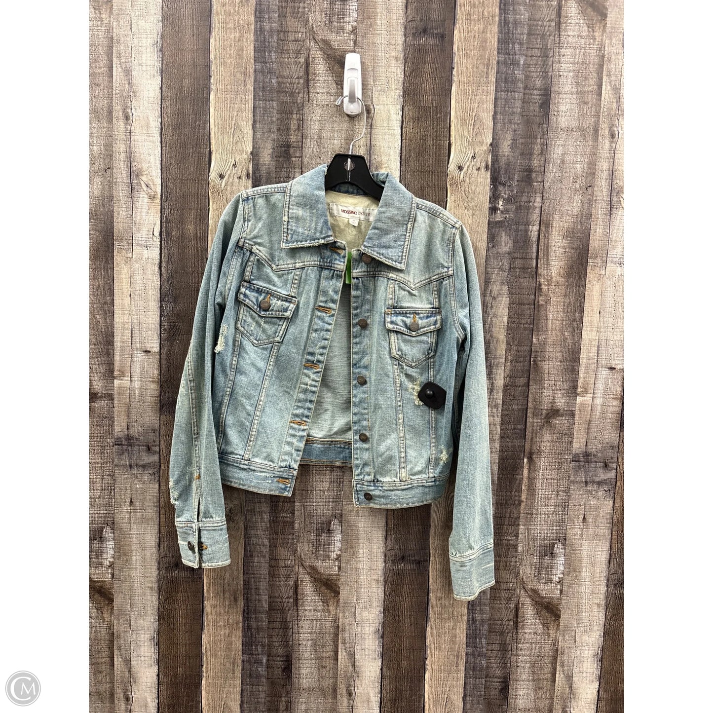 Jacket Denim By Mossimo In Blue Denim, Size: M