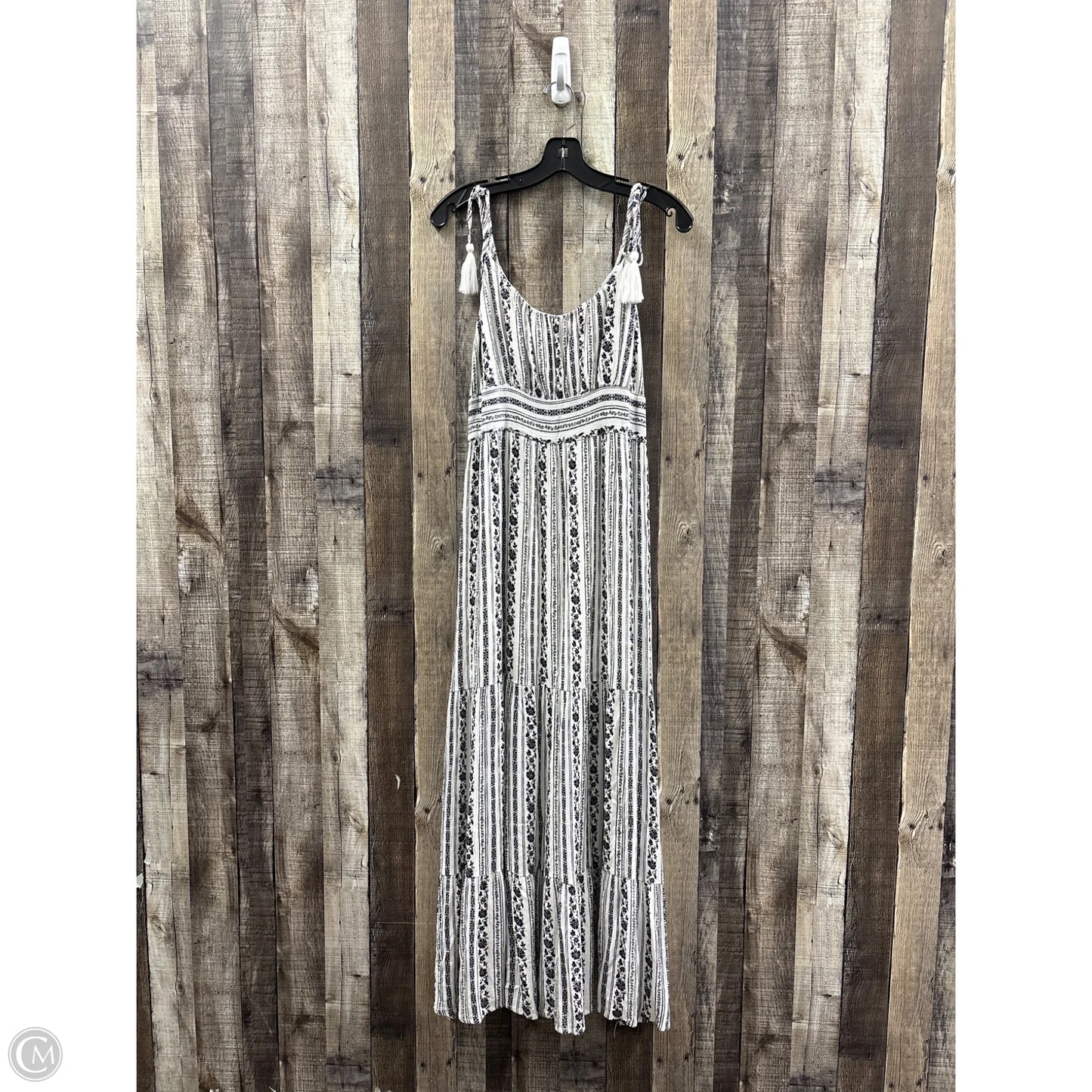 Dress Casual Maxi By Promesa In Black & White, Size: L