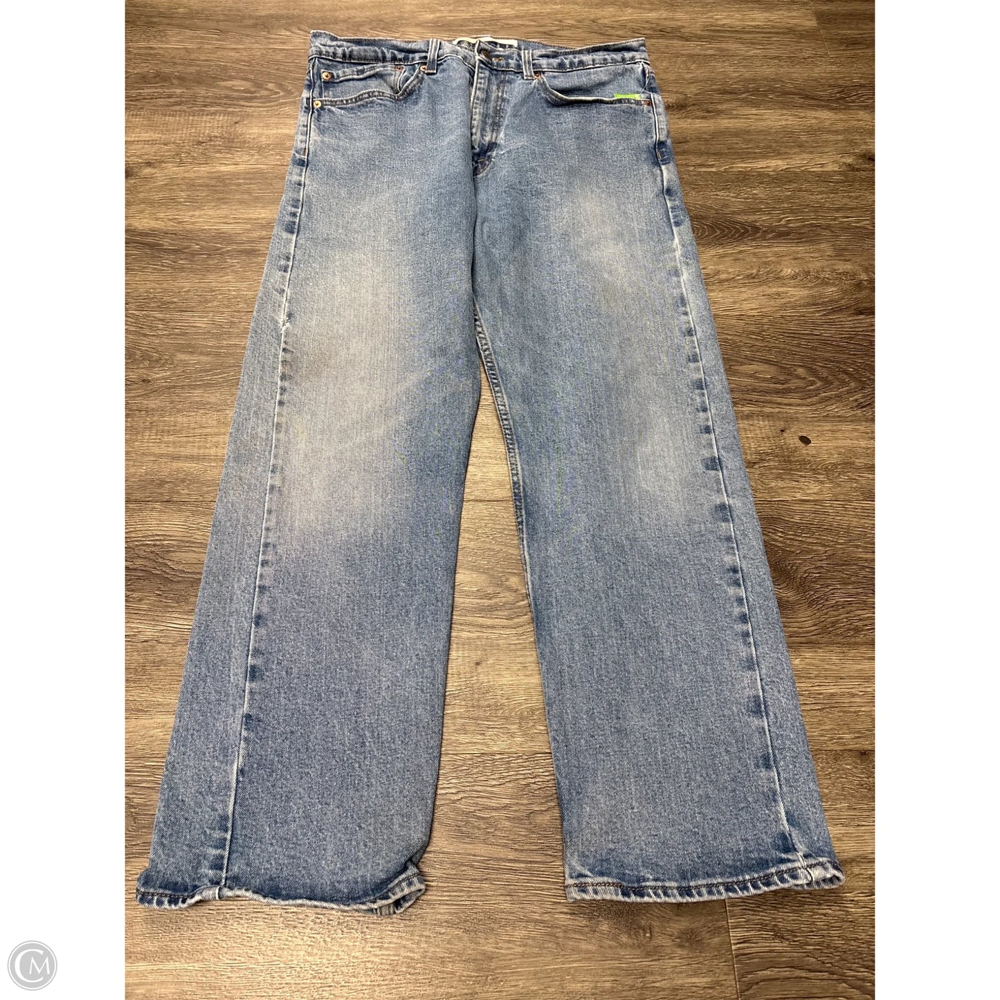 Jeans Straight By Levis In Blue Denim, Size: 10