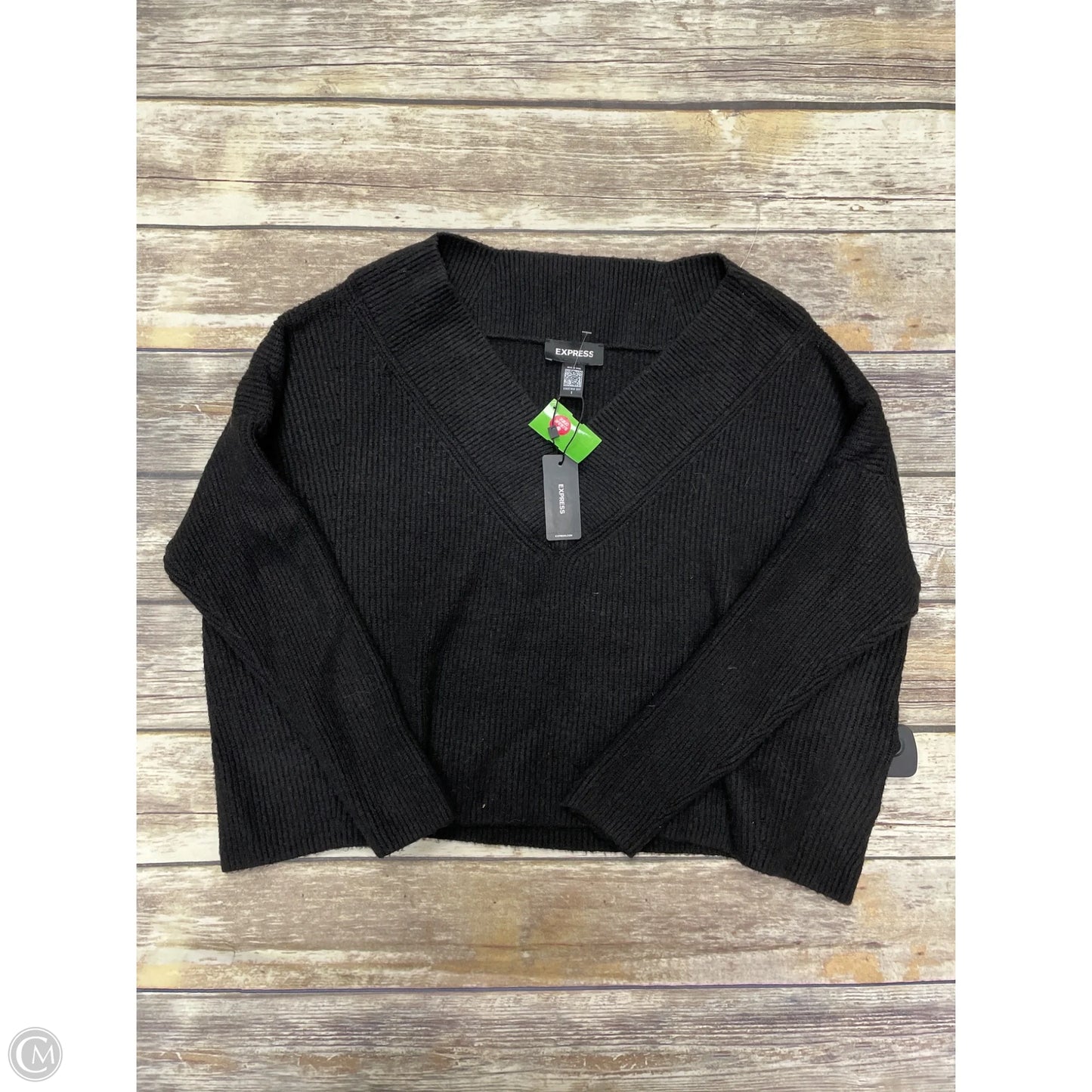 Sweater By Express In Black, Size: S
