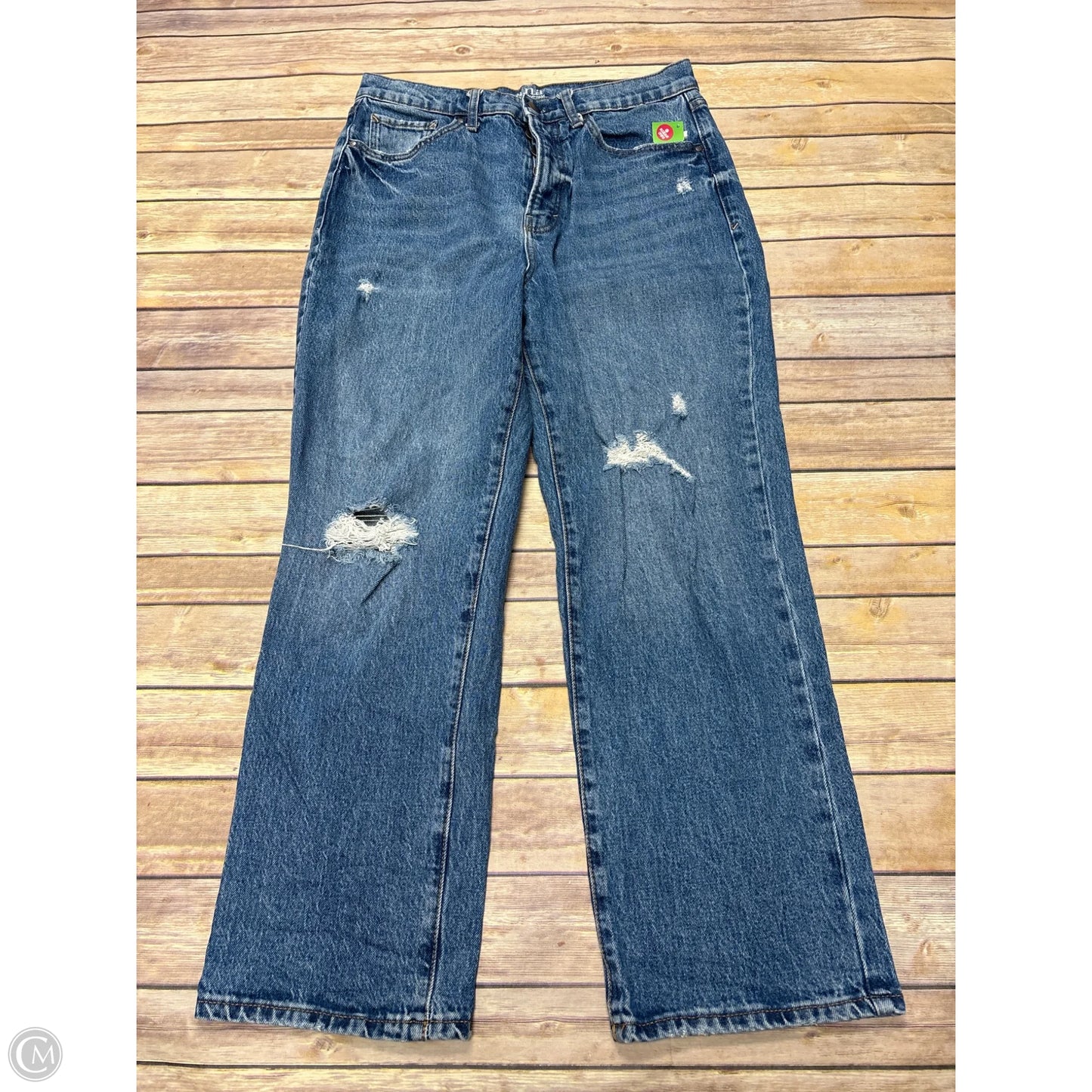 Jeans Straight By Ana In Blue Denim, Size: 10
