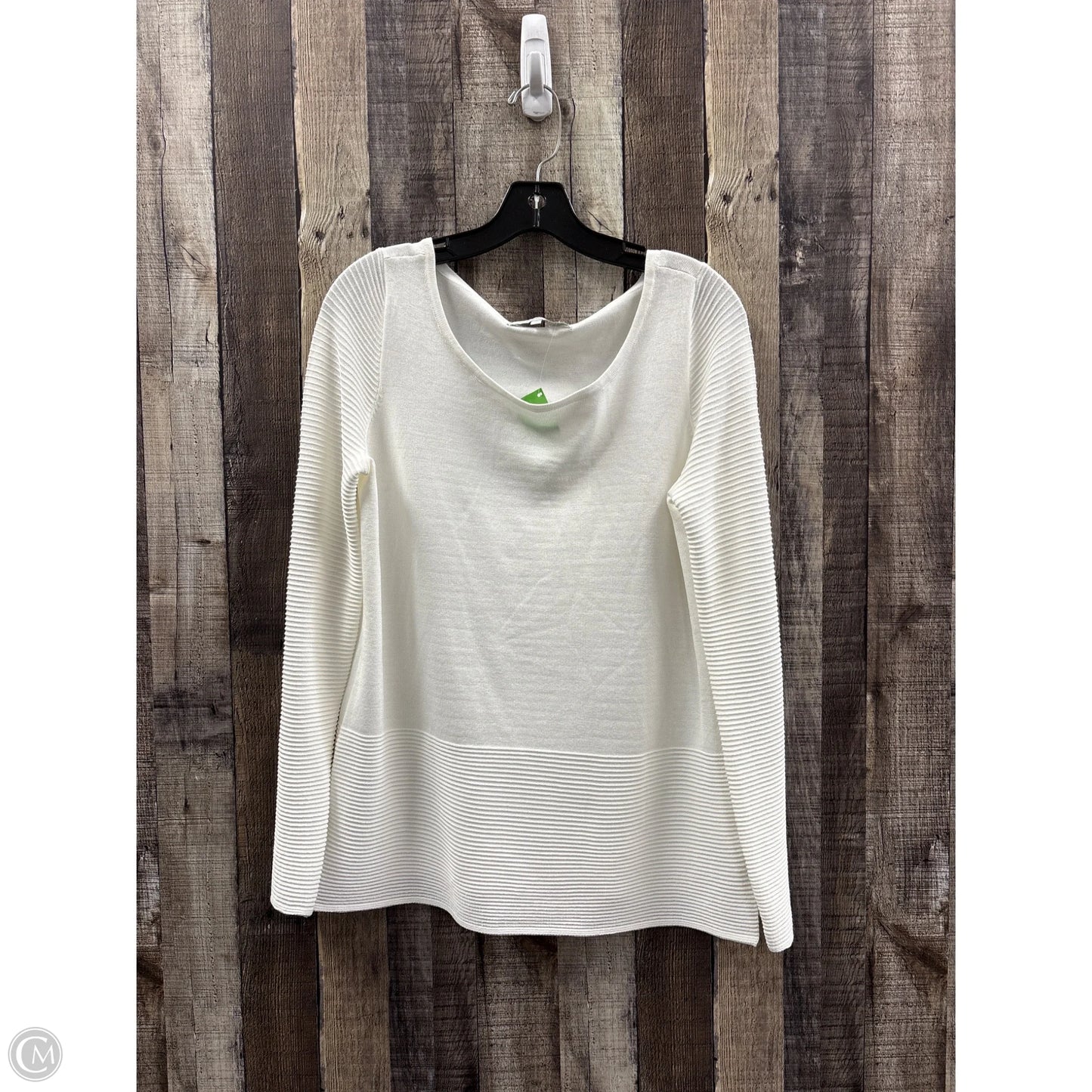 Top Long Sleeve By Verve Ami In White, Size: S