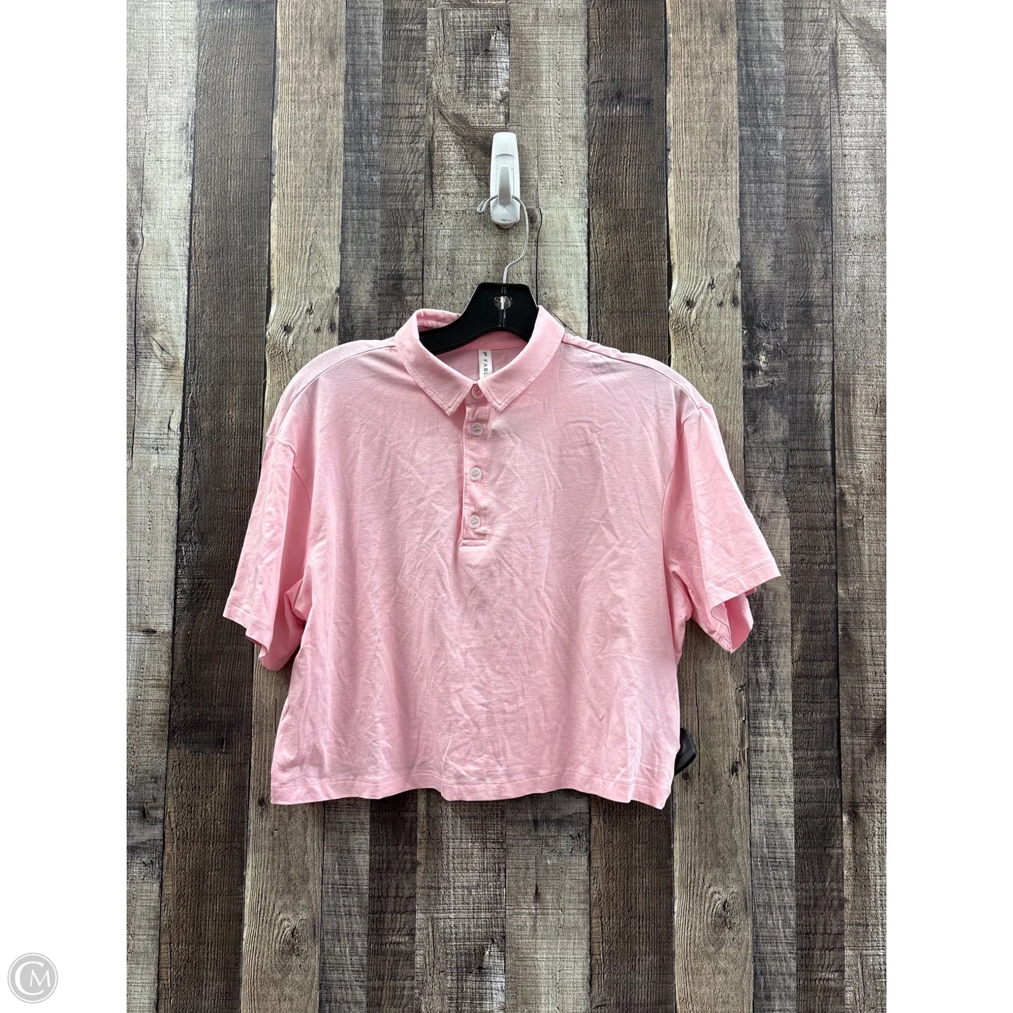 Top Short Sleeve By Fabletics In Pink, Size: S