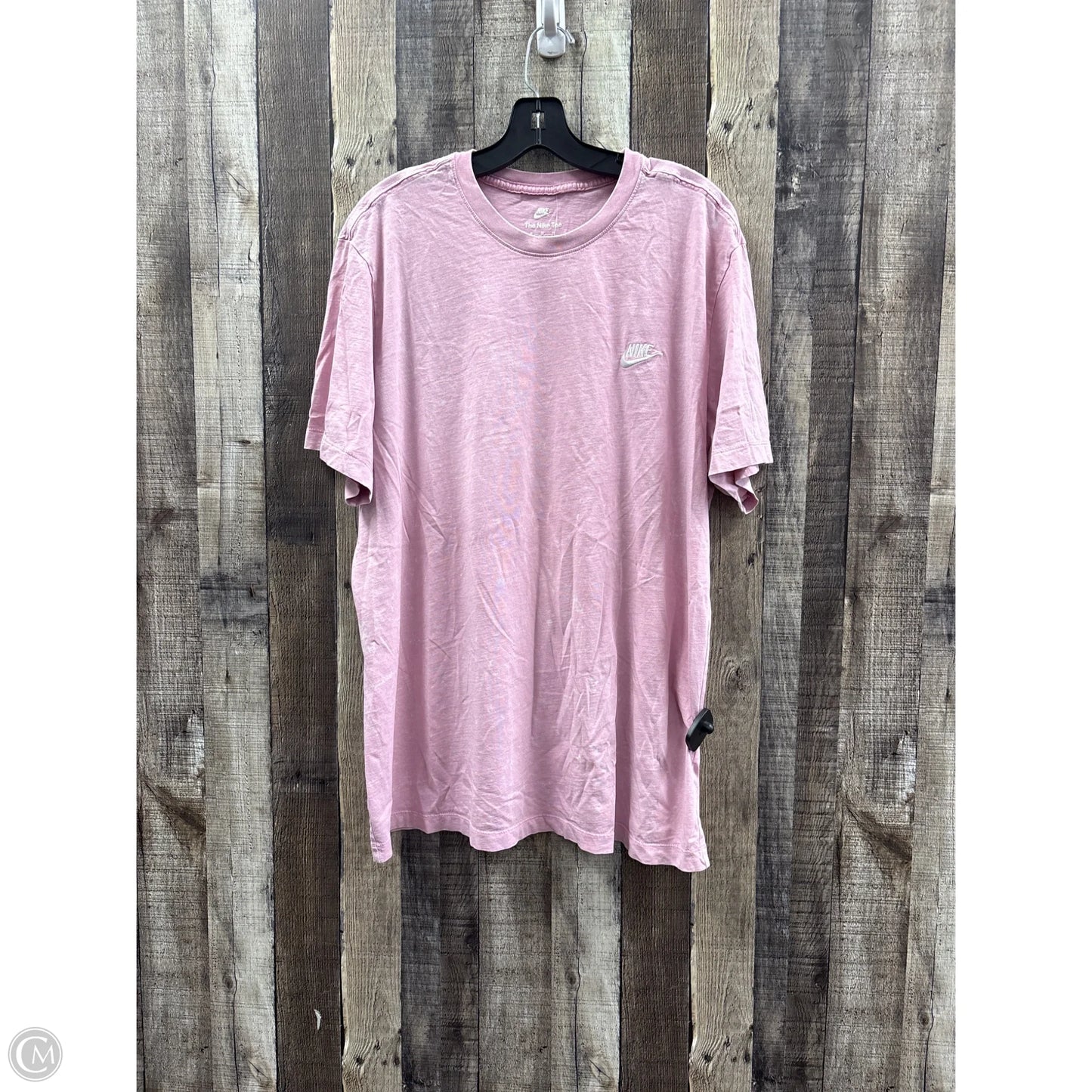 Top Short Sleeve By Nike In Pink, Size: Xl