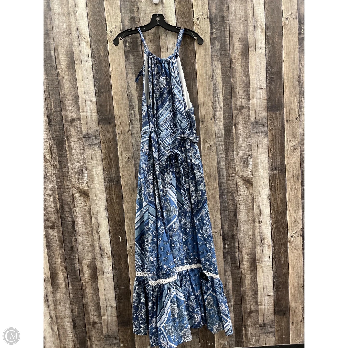 Dress Casual Maxi By Lucky Brand In Blue, Size: Xl