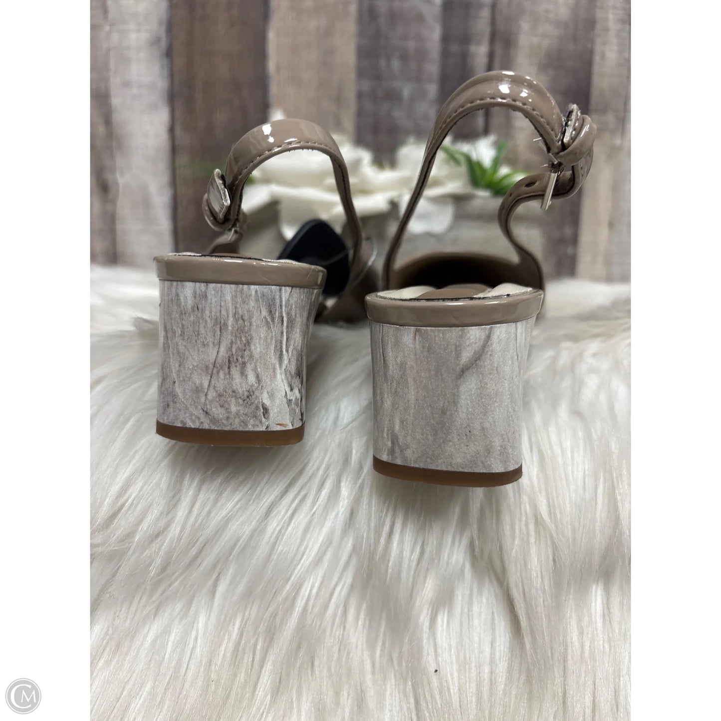Shoes Heels Block By Franco Sarto In Taupe, Size: 7