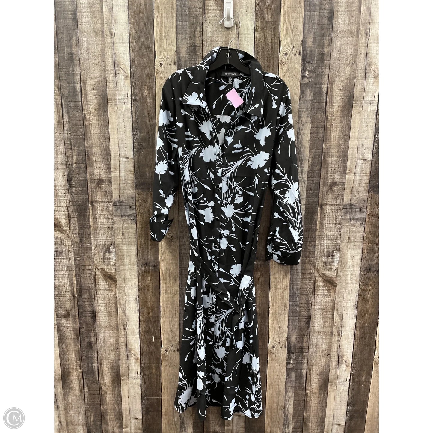 Dress Casual Maxi By Ellen Tracy In Black, Size: L