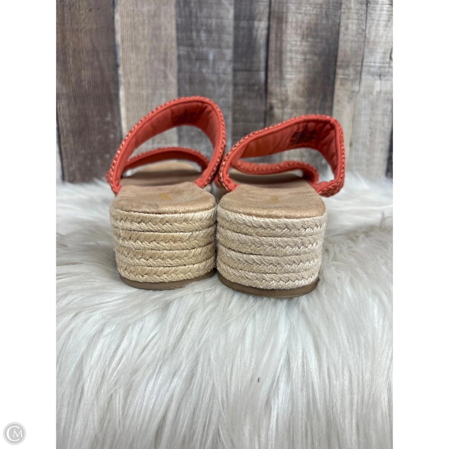 Sandals Flats By Old Navy In Orange & Tan, Size: 9