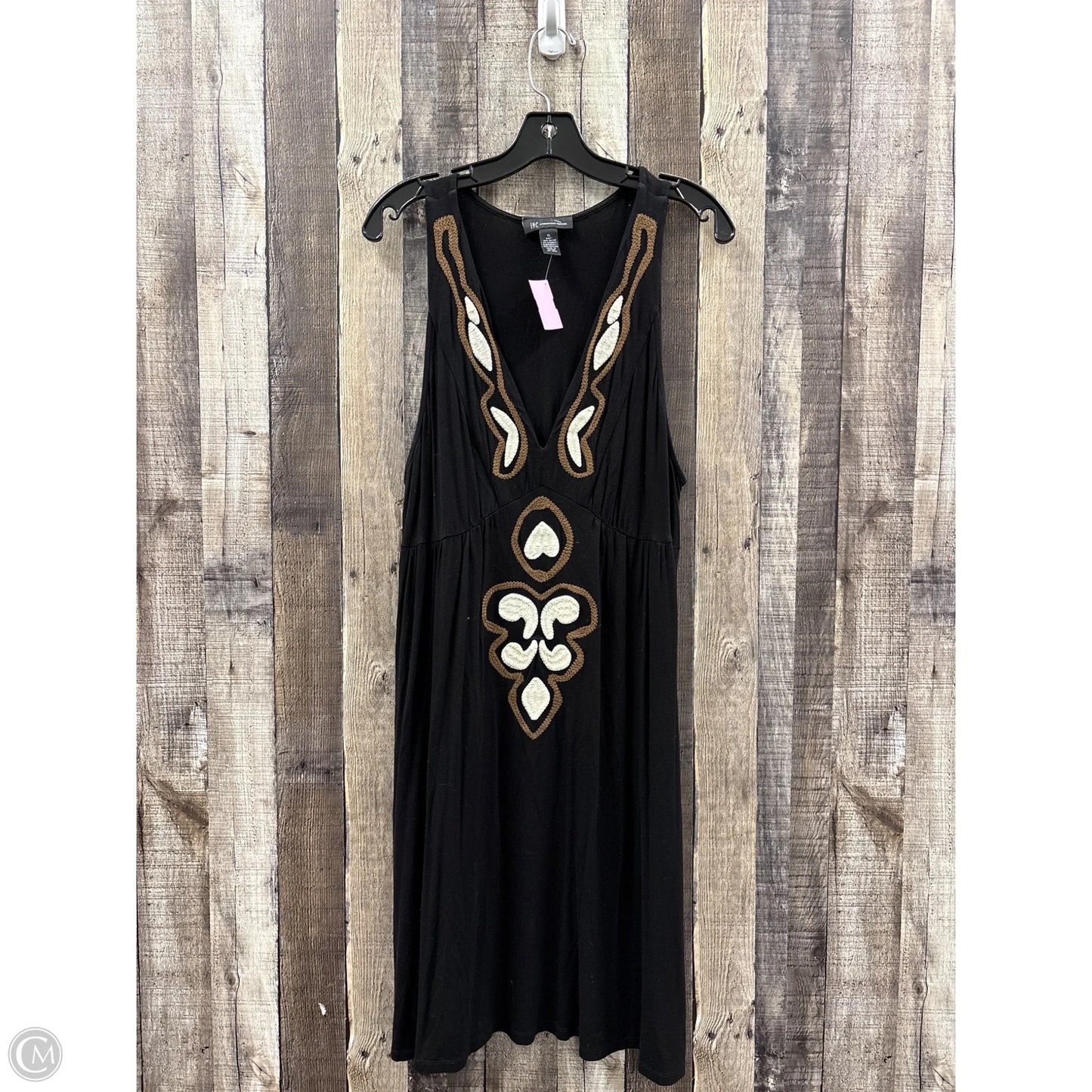 Dress Casual Midi By Inc In Black, Size: Xl