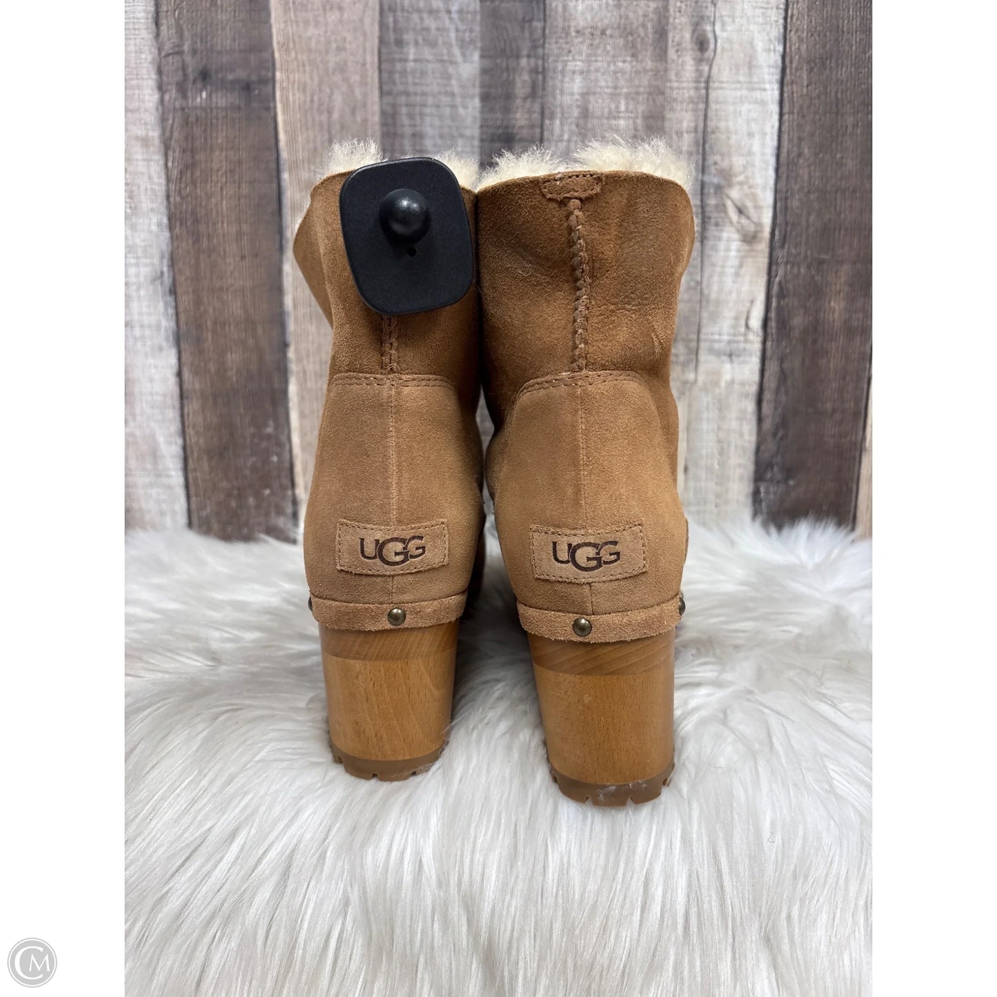 Boots Designer By Ugg In Brown, Size: 11