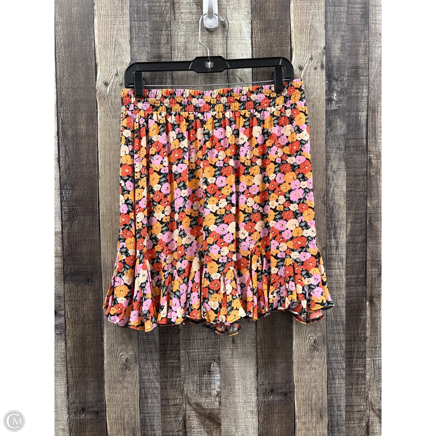 Skirt Midi By Loft In Floral Print, Size: M
