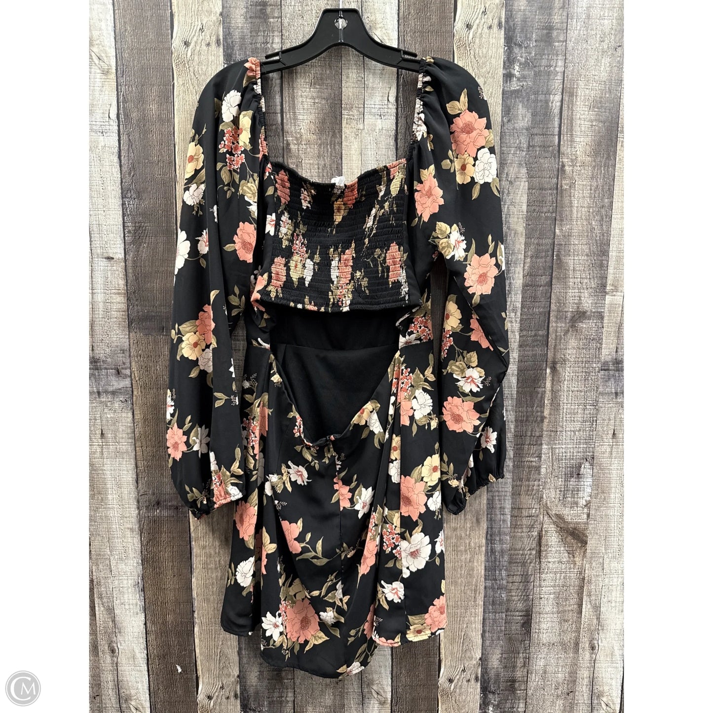 Dress Casual Midi By All In Favor In Floral Print, Size: Xl