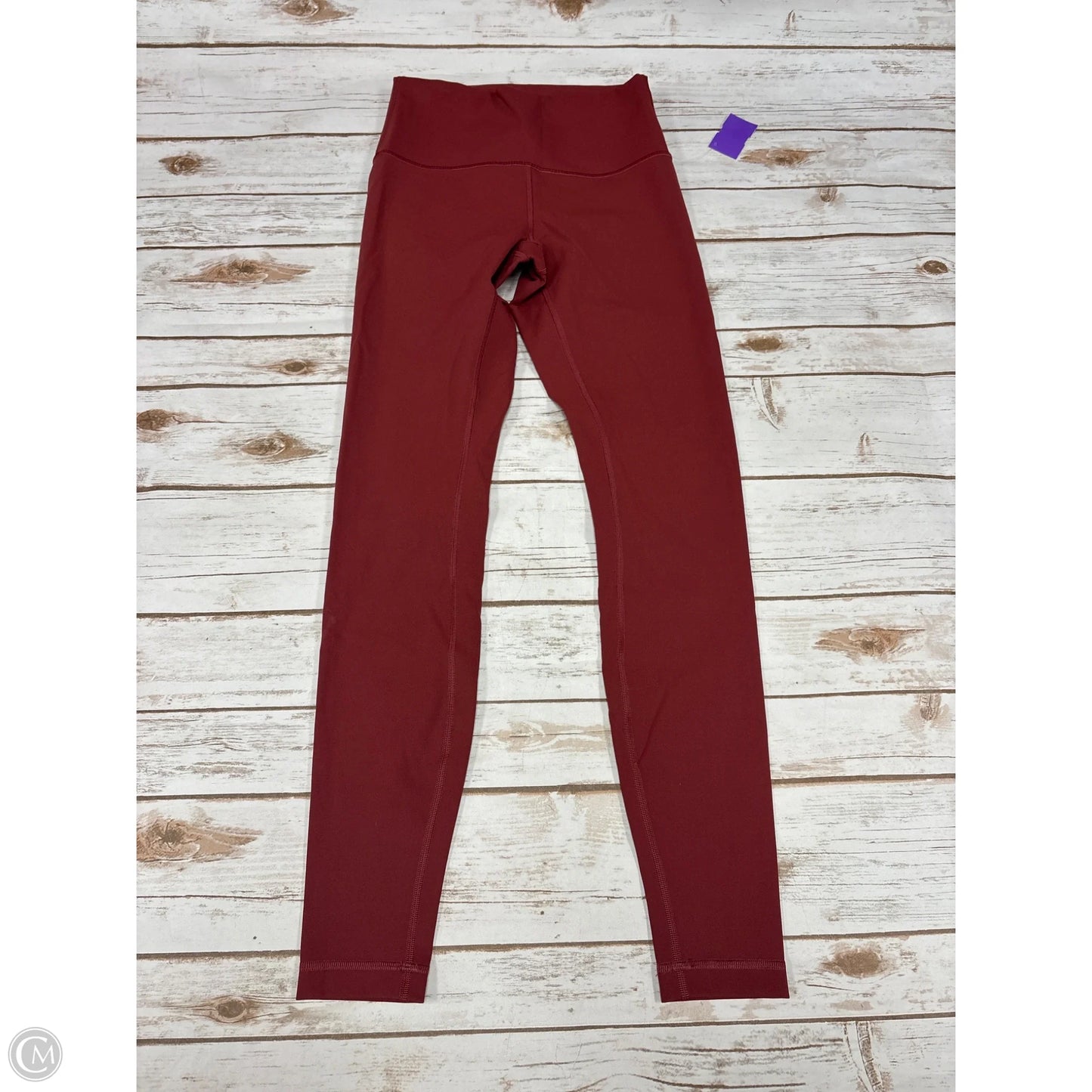 Athletic Leggings By Lululemon In Red, Size: 6