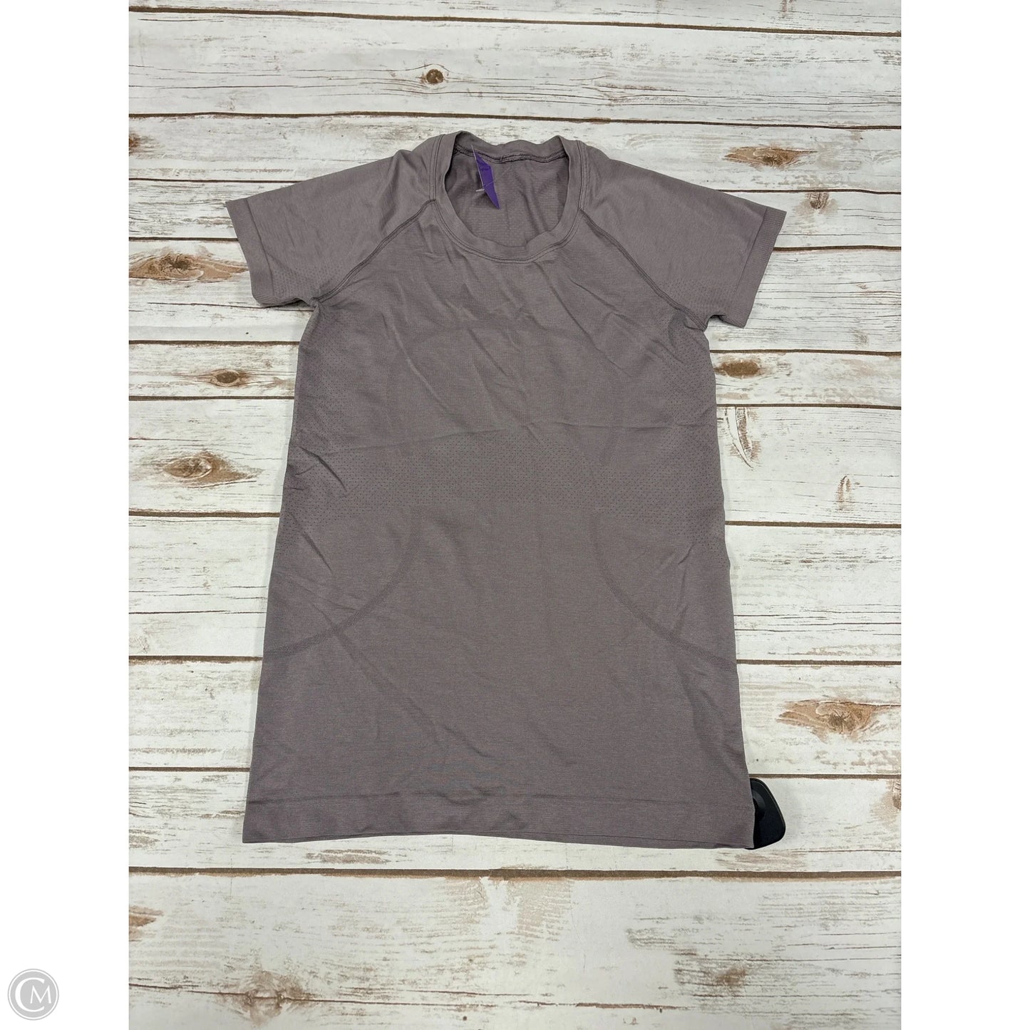 Athletic Top Short Sleeve By Lululemon In Purple, Size: S