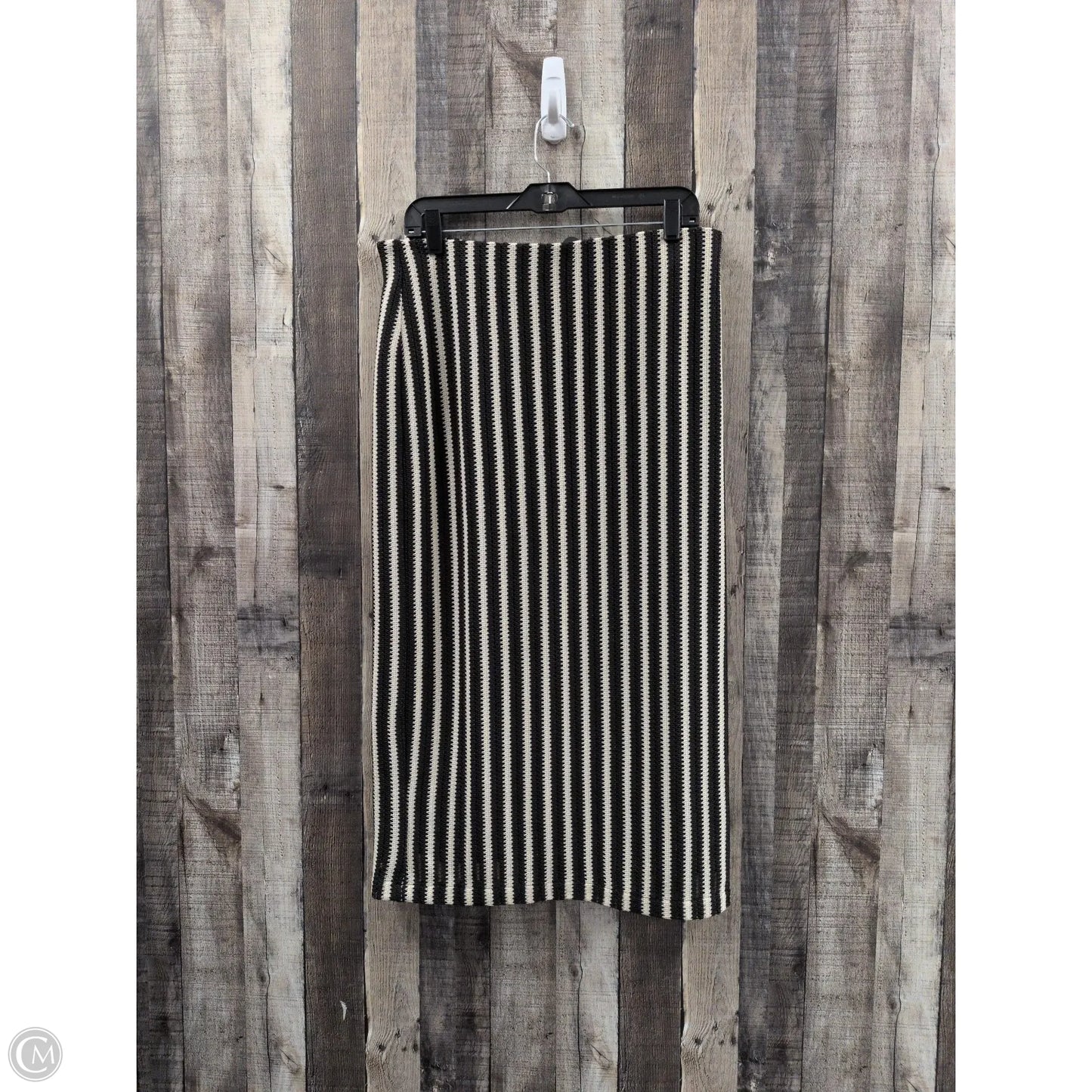 Skirt Maxi By Loft In Black & Cream, Size: 10