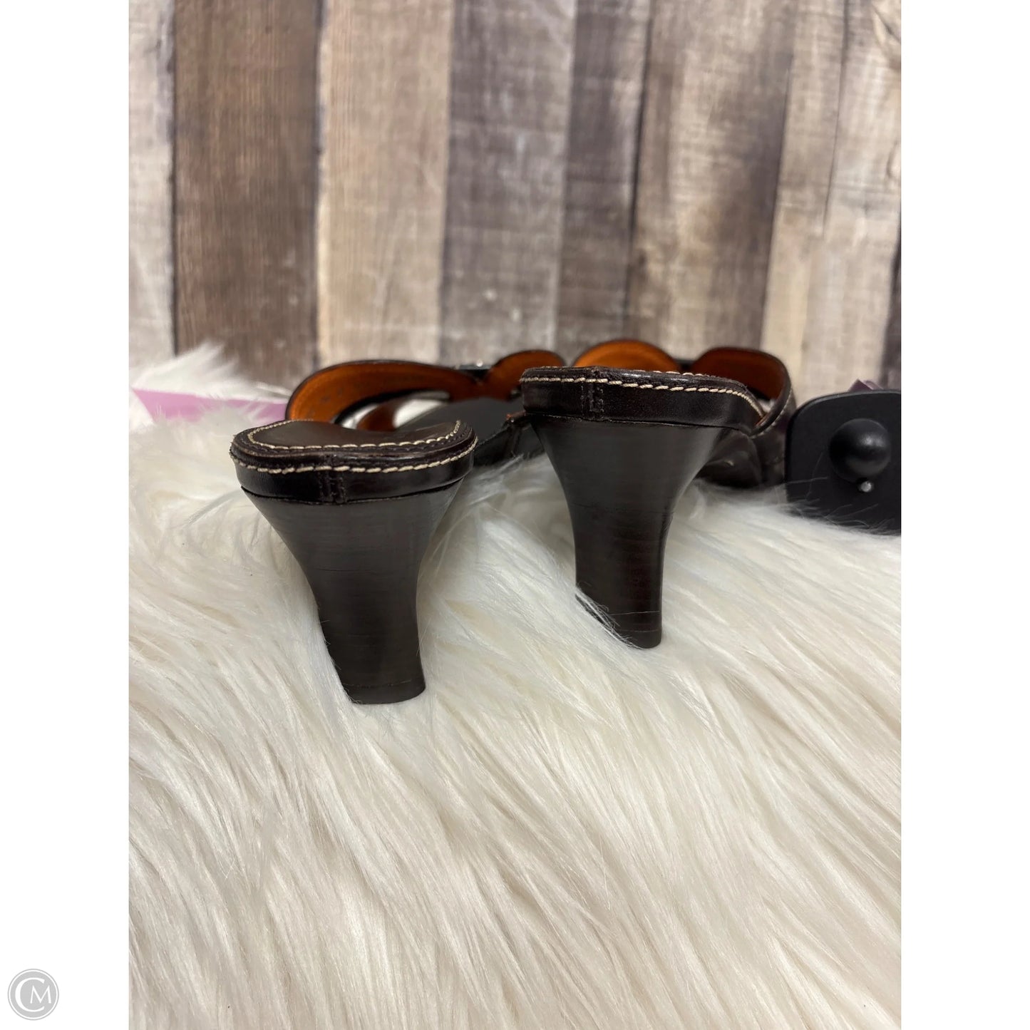 Sandals Heels Kitten By Cole-haan In Brown, Size: 7.5