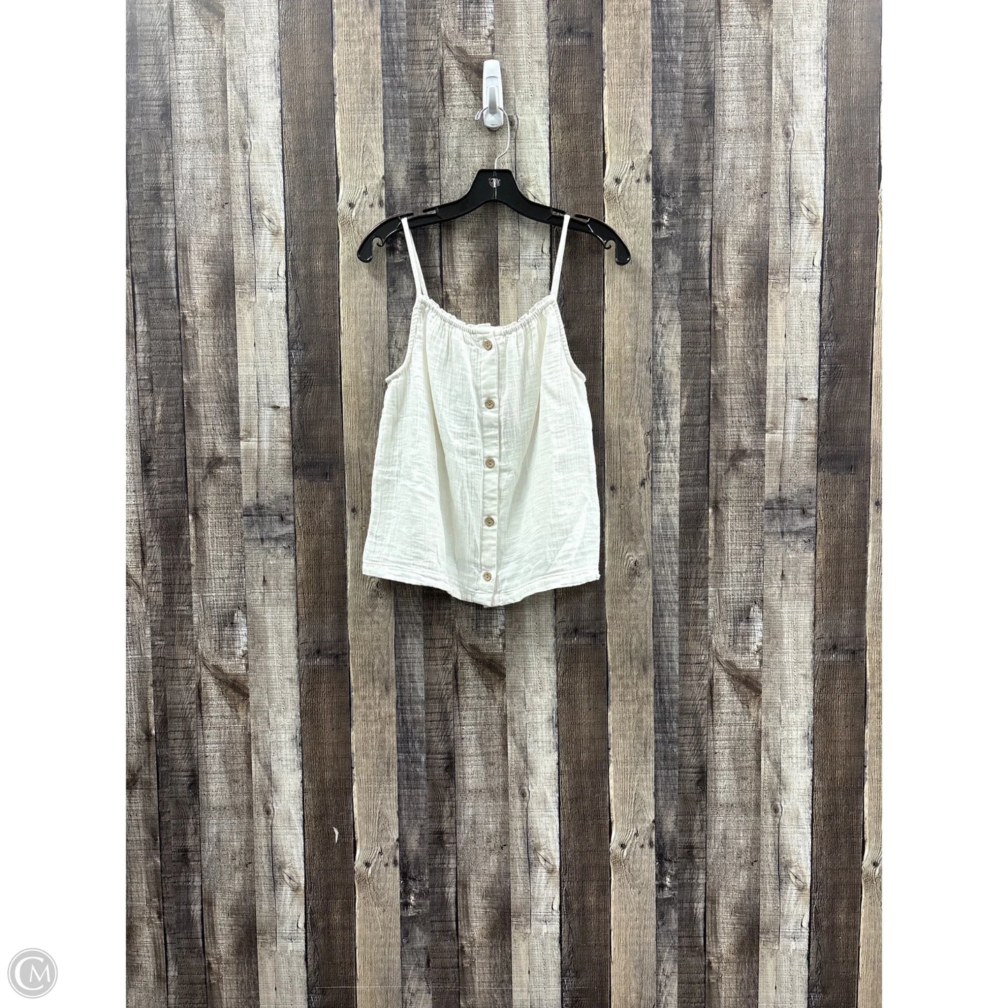 Top Sleeveless By Arizona In White, Size: S