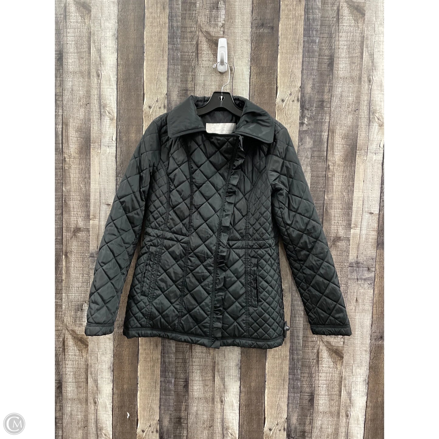 Jacket Puffer & Quilted By Jessica Simpson In Black, Size: M