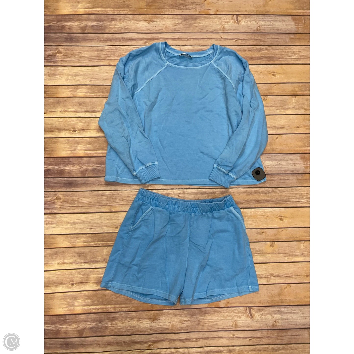 Shorts Set By Zenana In Blue, Size: L