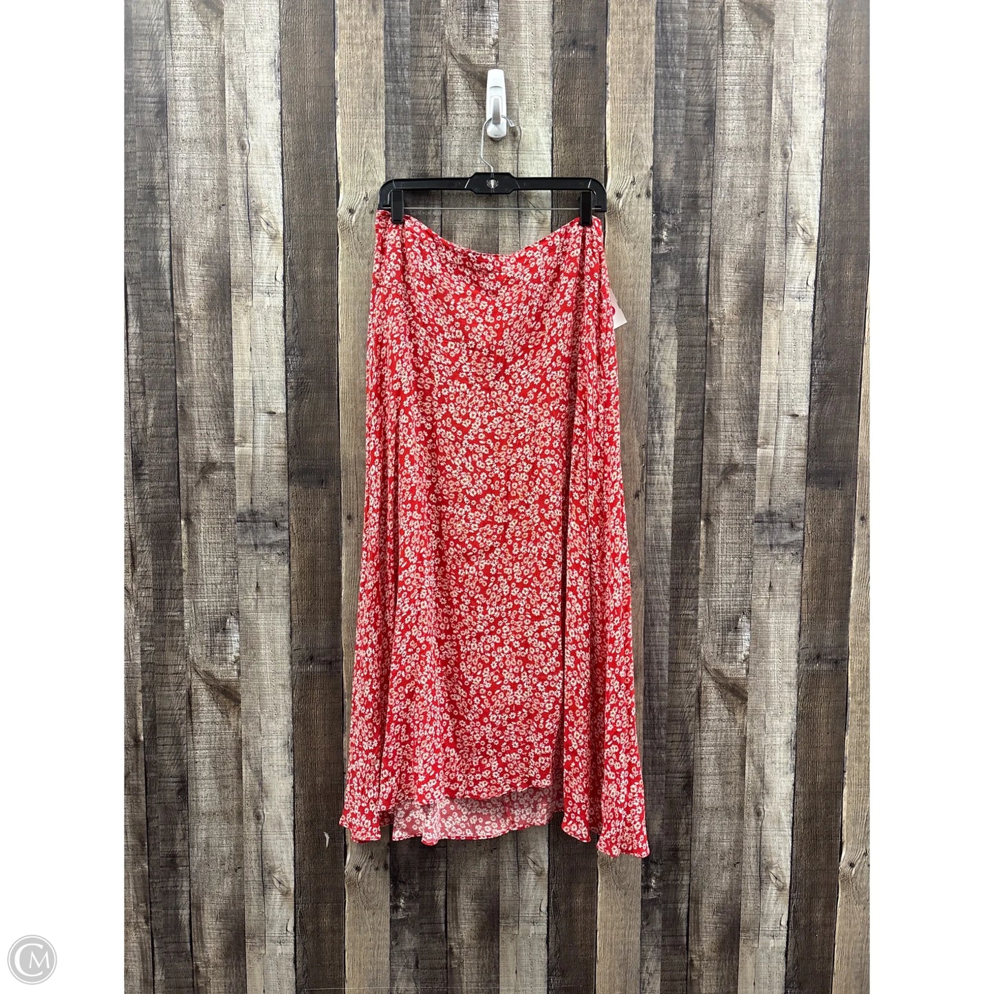 Skirt Maxi By Madewell In Red, Size: 8
