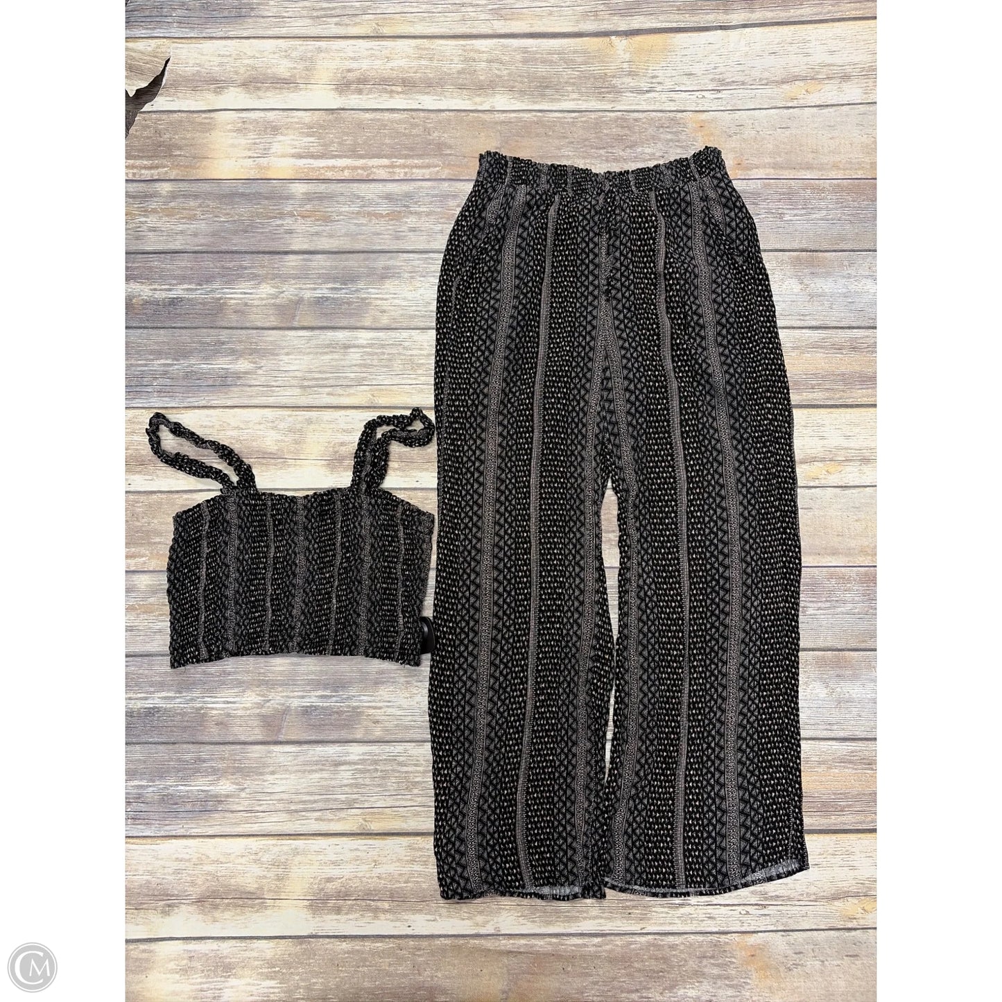 Pants Set 2pc By Paper Crane In Black, Size: L