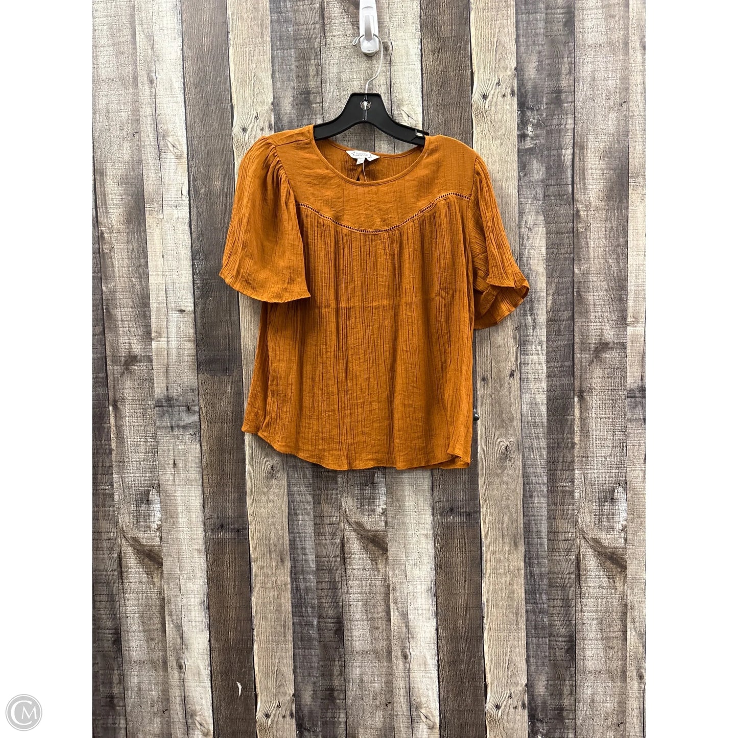 Top Short Sleeve By Nanette By Nanette Lepore In Bronze, Size: S