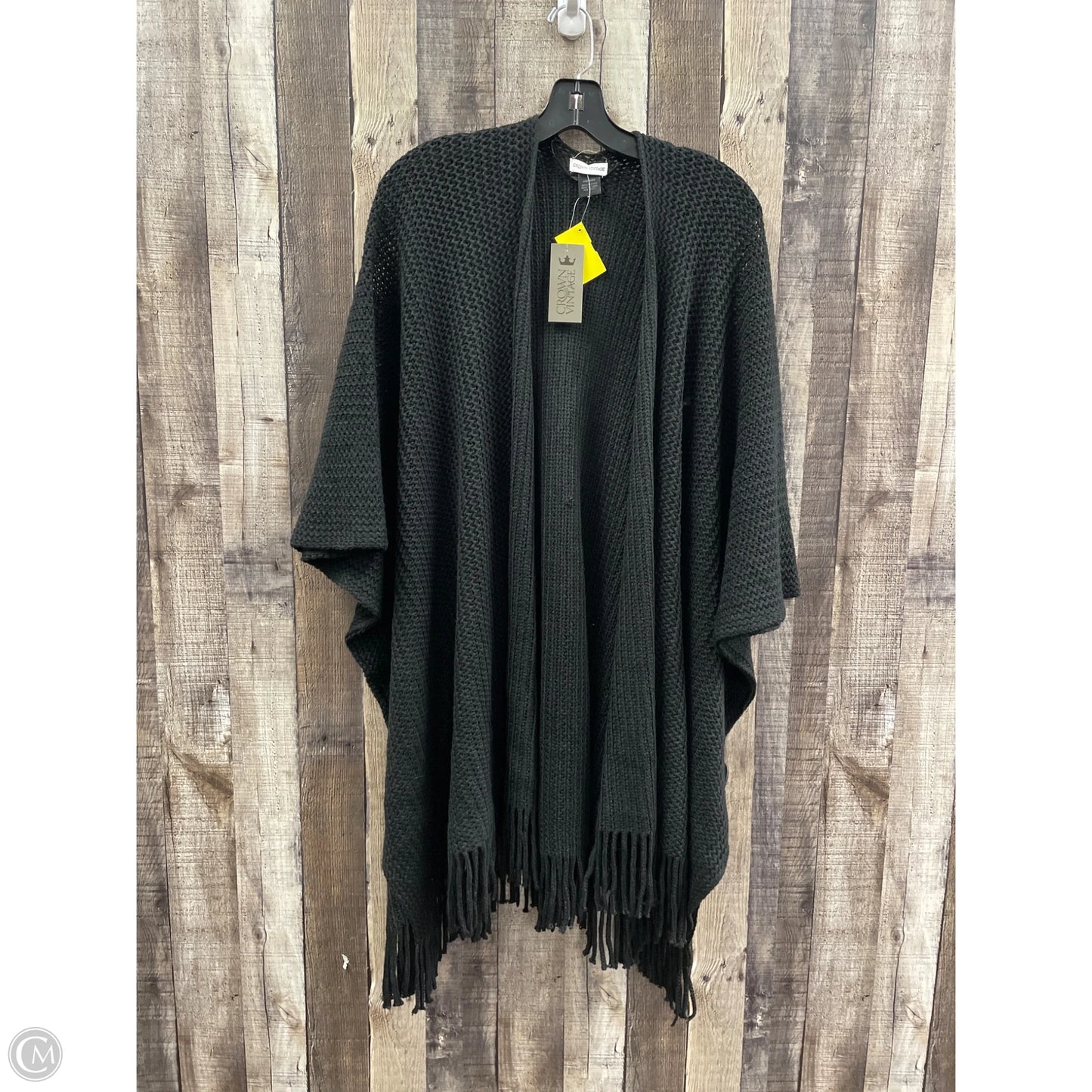 Cardigan By Crown Vintage In Black, Size: Osfm