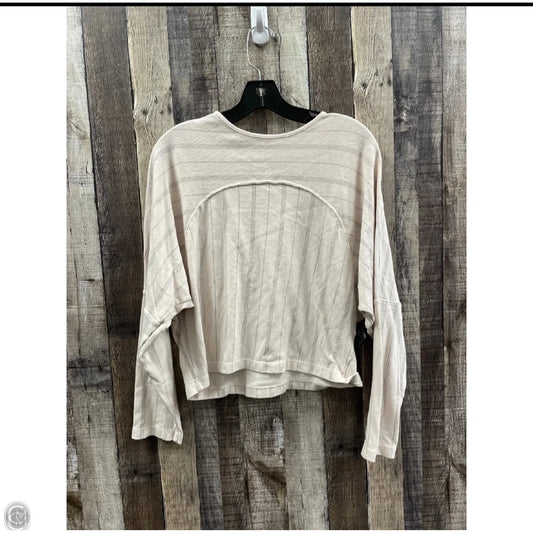 Top Long Sleeve By Monrow In Striped Pattern, Size: S