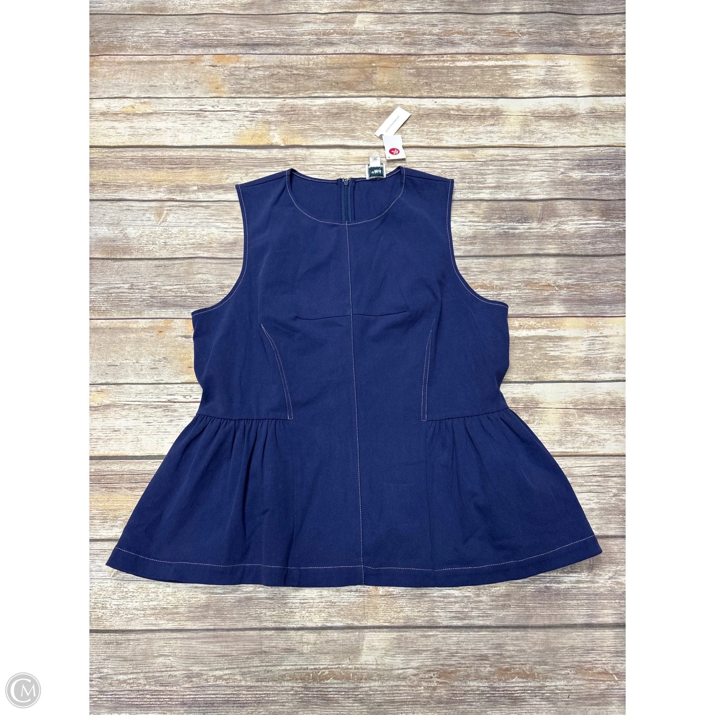 Top Sleeveless By Maeve In Navy, Size: Xl