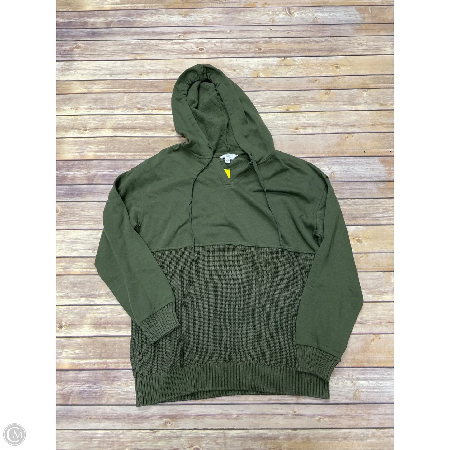 Sweatshirt Hoodie By Time And Tru In Green, Size: M