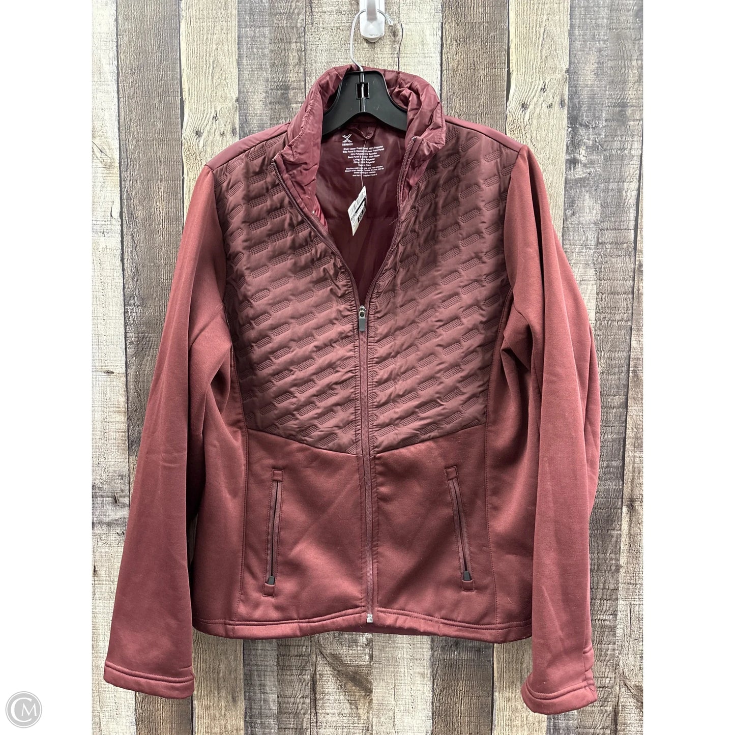 Jacket Puffer & Quilted By Xersion In Maroon, Size: L