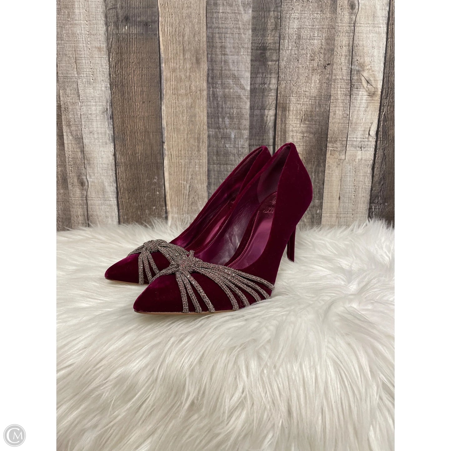 Shoes Heels Stiletto By Vince Camuto In Maroon, Size: 10