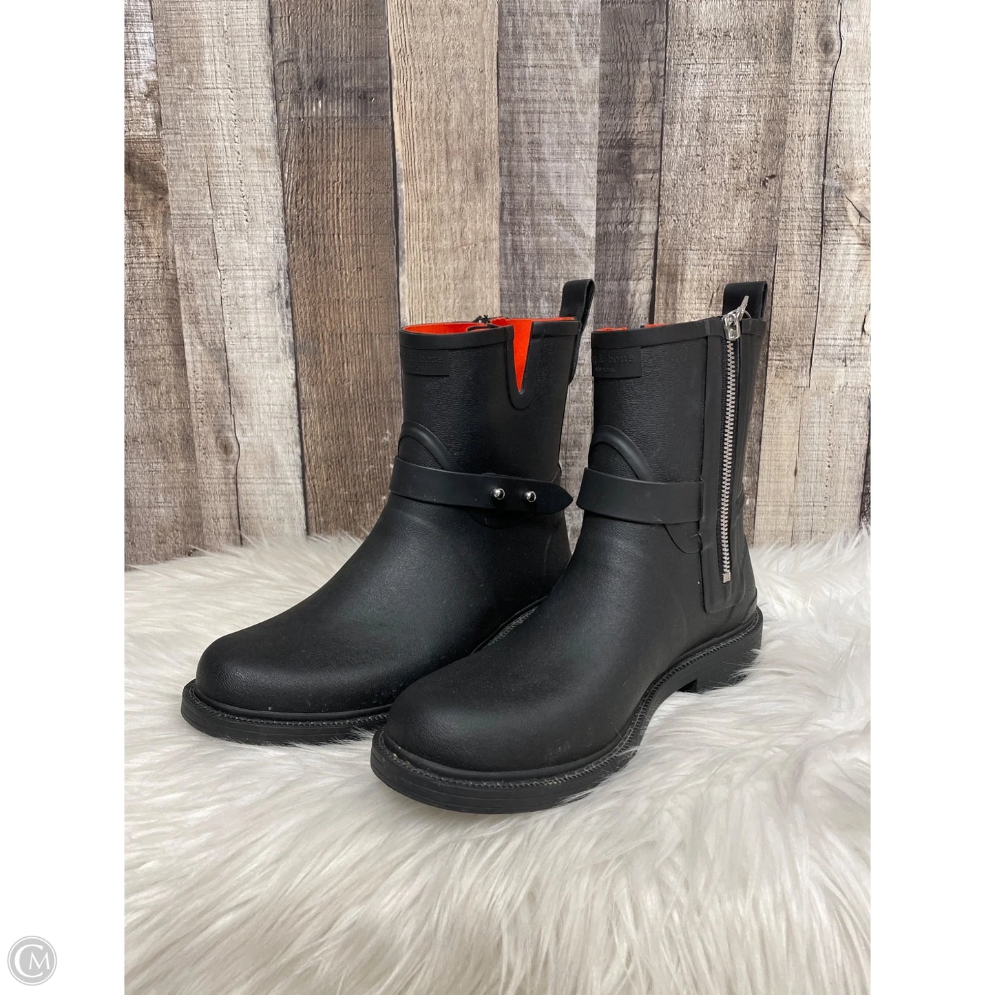 Boots Ankle Flats By Rag And Bone In Black, Size: 6