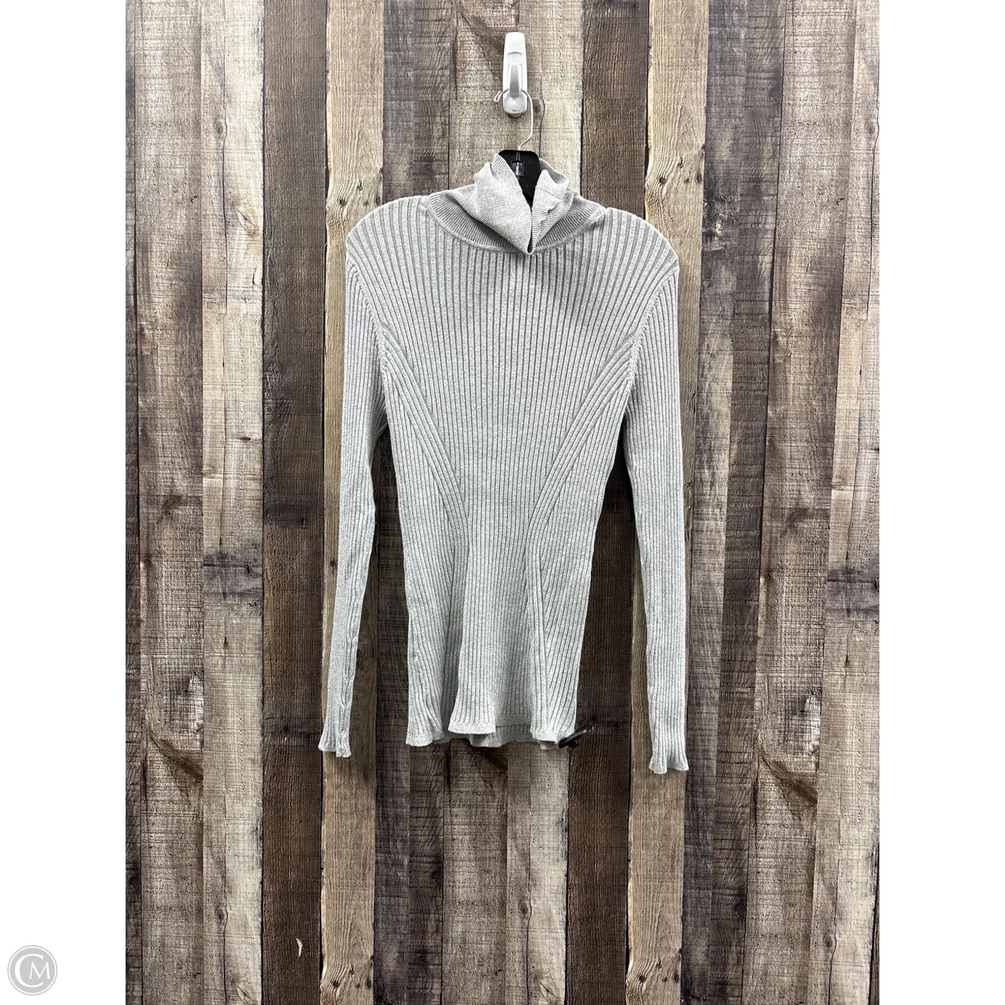 Sweater By Lane Bryant In Grey, Size: 1x