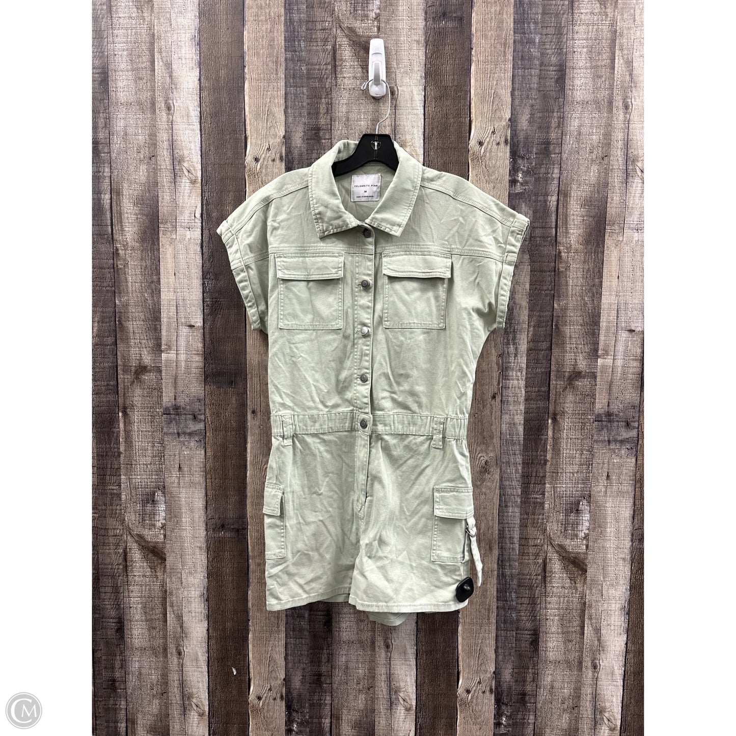 Romper By Celebrity Pink In Green, Size: M