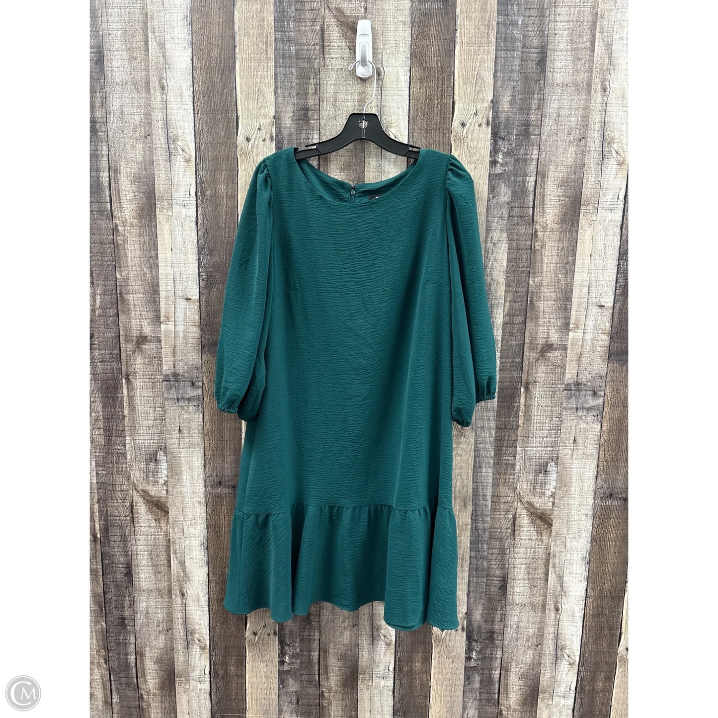 Dress Casual Midi By Dkny In Green, Size: 14