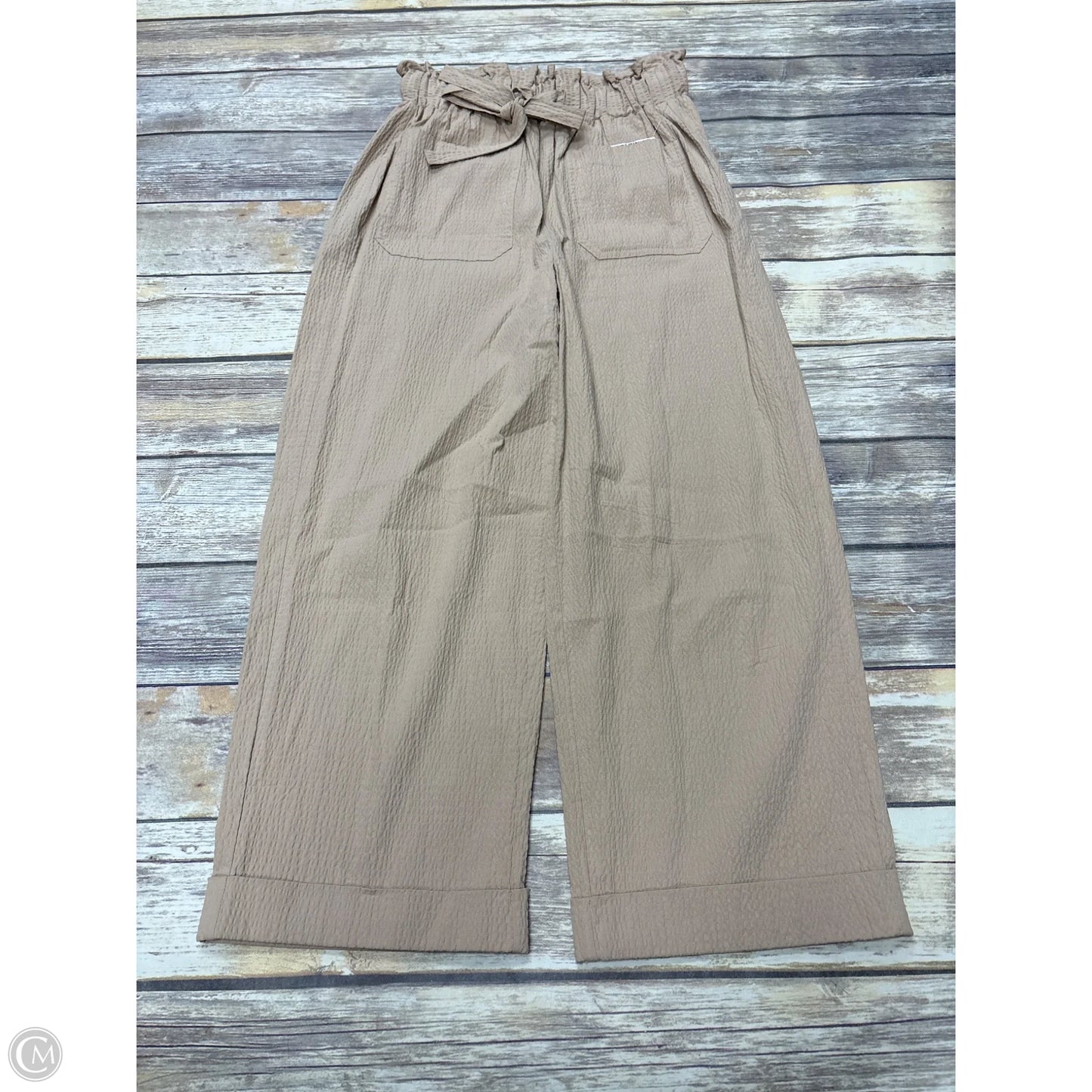 Pants Wide Leg By Zara In Brown, Size: S