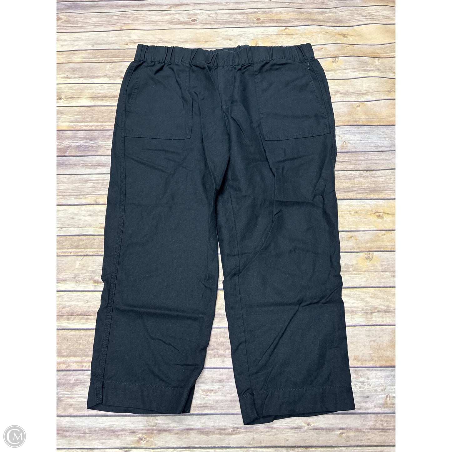 Pants Cropped By Banana Republic In Black, Size: Xl