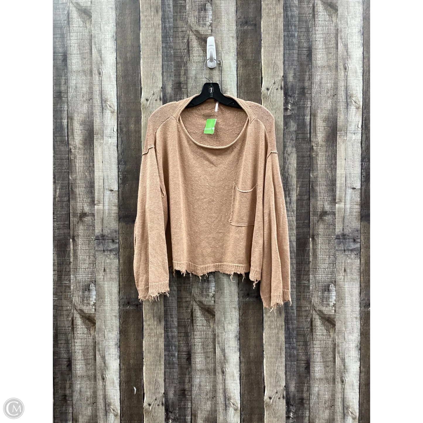 Sweater By Free People In Orange, Size: Xs