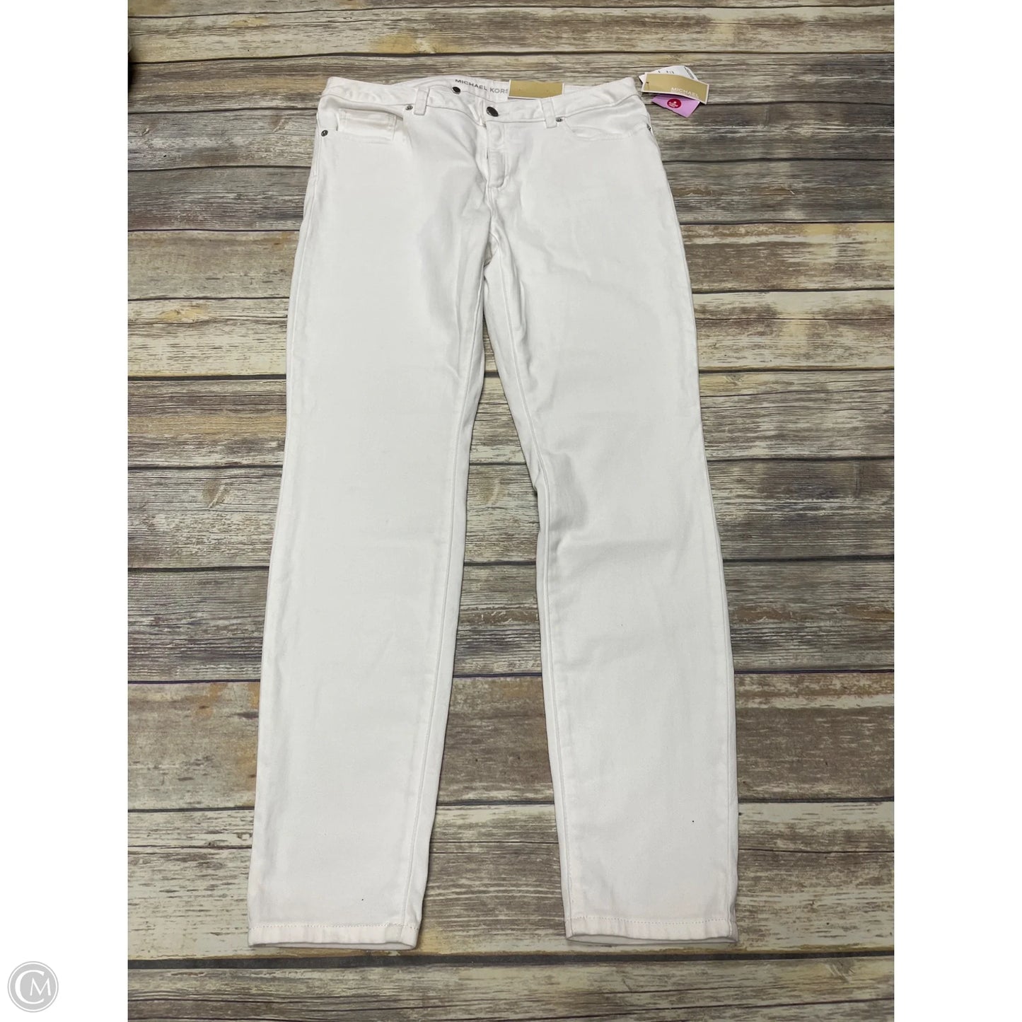 Jeans Skinny By Michael By Michael Kors In White, Size: 10