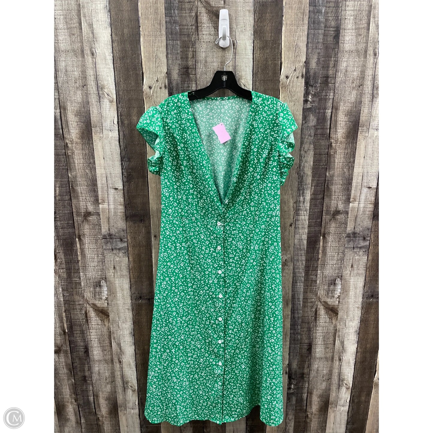 Dress Casual Maxi By Cmf In Green, Size: Xl