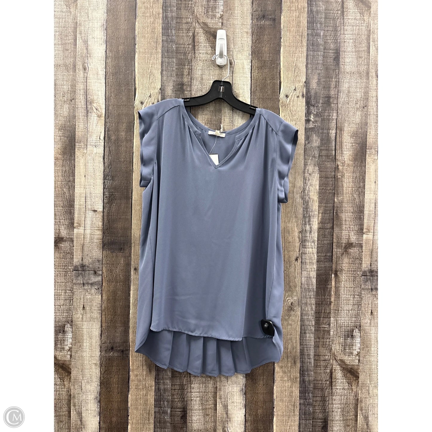 Top Short Sleeve By Pleione In Blue, Size: M
