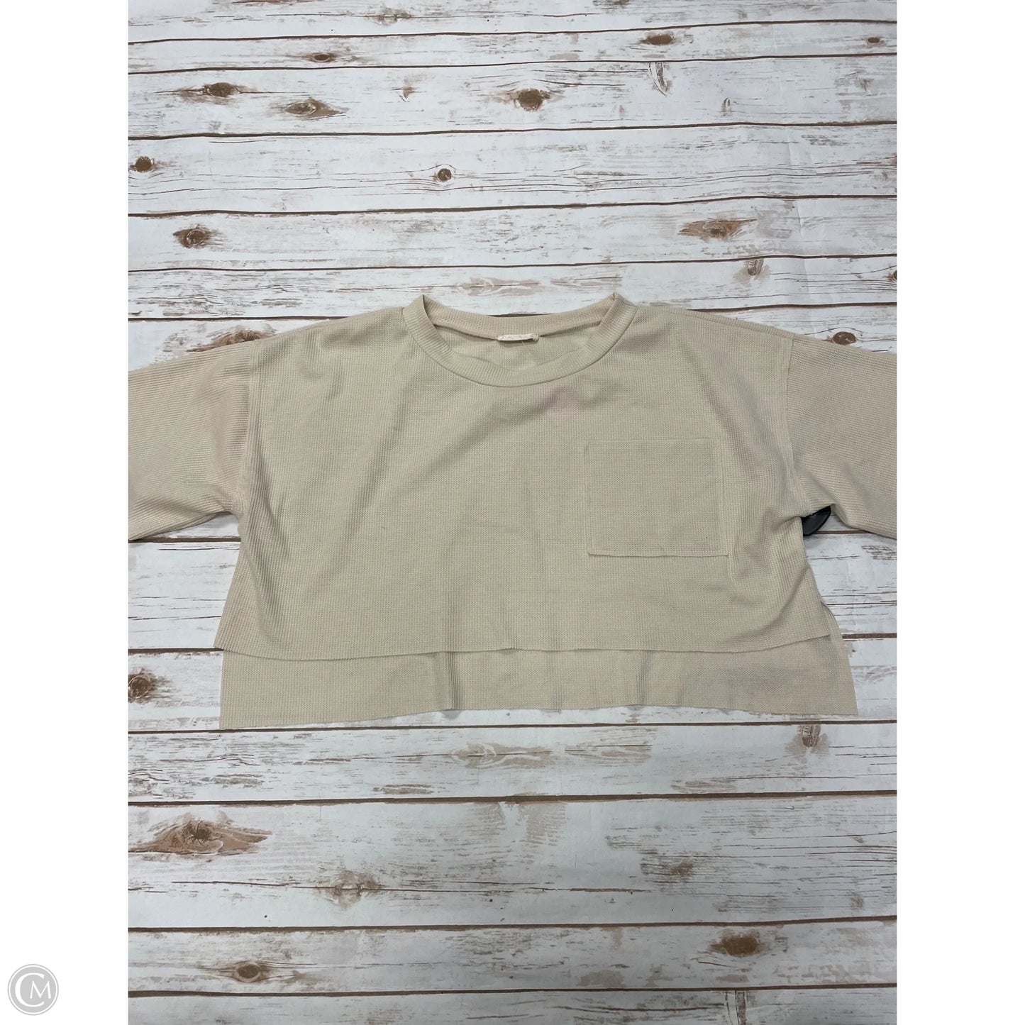 Top Short Sleeve By Altard State In Beige, Size: M