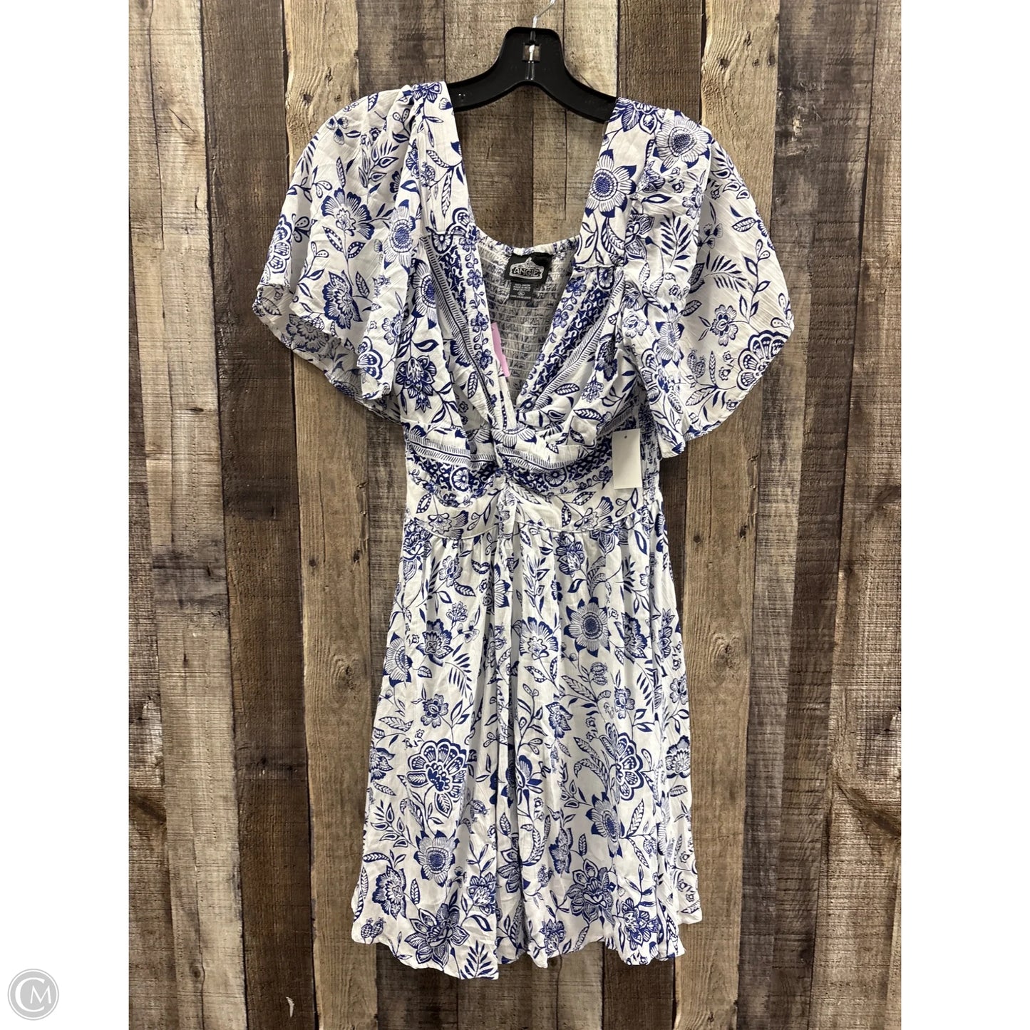 Dress Casual Midi By Angie In Blue, Size: Xl