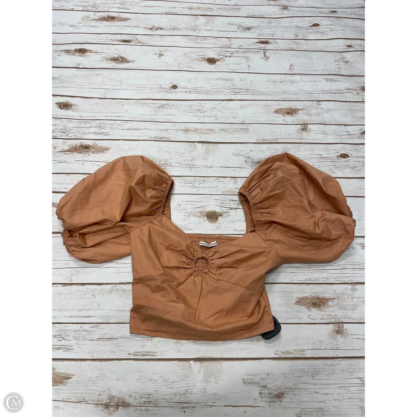 Top Short Sleeve By Abercrombie And Fitch In Orange, Size: Xs