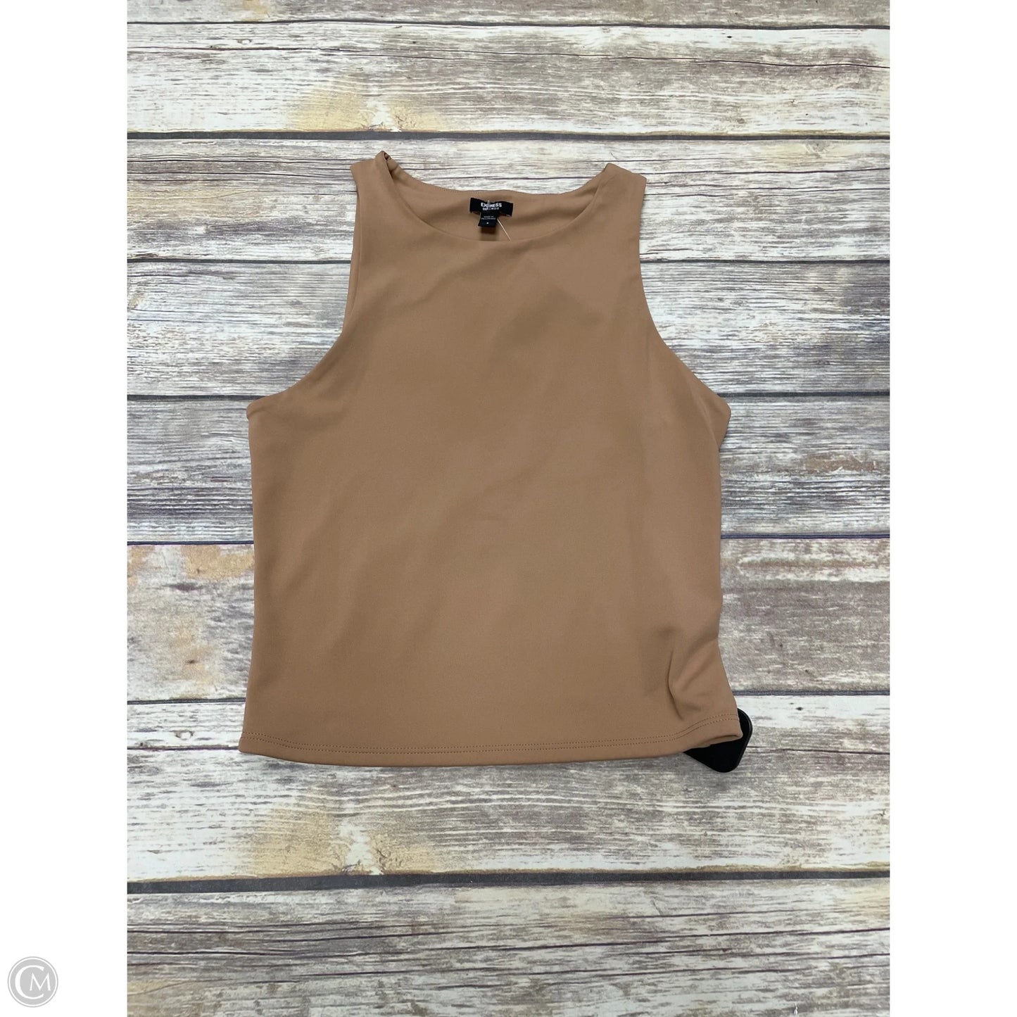 Top Sleeveless Basic By Express In Brown, Size: S